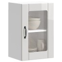 Kjøkken veggskap med glassdør Lucca høyglans hvit 8721158421159