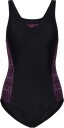Speedo Placement Muscleback Swimsuit   Grey   38
