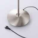 Lindby Gulvlampe Gwendolin, nikkelfarget, 1 lyskilder