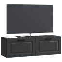  Vegghengt TV skap Svart 98 x 31 x 30 cm Konstruert tre