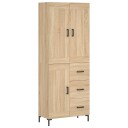  Highboard sonoma eik 69,5x34x180 cm konstruert tre