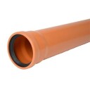 Wavin 110 mm PVC Kloakkrør SN8 Overvanns- og Drensrør 1000 mm
