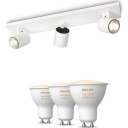 Philips Runner spotlampe 3 spotlights Hue White Ambiance pærer
