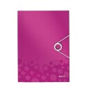 Strikkmappe Leitz WOW PP A4 Rosa