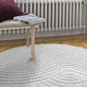 Runde tepper   Wendy lys grå Størrelse: Ø 80 cm