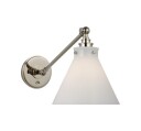 Parkington vägglampa nickel/vit
