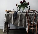 Lovely Linen Misty linduk 145x300 cm stripe sort