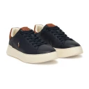 Polo Ralph Lauren Rlite Court Tumbled Leather Sneaker   Navy   43