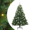  Kunstig juletre med 150 LED med stativ grønn 150 cm PE og PVC