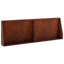 vidaXL Støttemur 2 stk. 60 x 12 x 50 cm Cortenstål Rusten