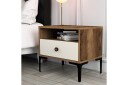 Ameias Nattbord 56x40 cm Brun/Beige - Hanah Home