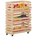 Grønnsakstralle 57x30x80 cm heltre furu 327326