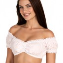 Thetru Oktoberfest Dirndl bluse str. 38 Hvit 4181-0200-0038