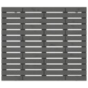 vidaXL Veggmontert sengegavl grå 106x3x91,5 cm heltre furu