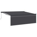  Innvendbar Markise Oransje og hvit 350x250 cm Polyester