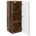 vidaXL Vegghengt skap Gammelt tre 33 x 34,5 x 90 cm Konstruert tre