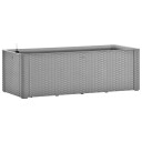 vidaXL Høybed med selvvanningssystem grå 100x43x33 cm