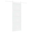 vidaXL skyvedør med tilbehør hvit 78x211 cm solid tre furutre