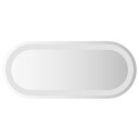 vidaXL LED Badevindu med speil Gjennomsiktig 60 x 25 cm herdet glass
