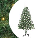  Juletre med 300 LED med stativ grønn 210 cm PVC