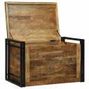  Oppbevaringsboks   80 x 50 x 50 cm solid grov mangotre