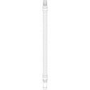 Damixa 450mm PEX tilkoblingsslange med 3/8" løpemutter i stål