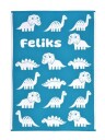 Dino Babyteppe med navn. XXL