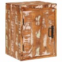  Nattbord 2 pcs Brun 35 x 33 x 48 cm Massiv Rektivert Tre