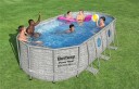 Bestway Power Steel Swim Vista Series Oval Bassengsett 549x274x122 cm