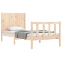 vidaXL Sengeramme med hodegavl 100x200 cm heltre 8720845977818