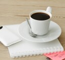 Royal Copenhagen White Elements kaffekopp med skål 25 cl