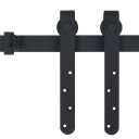 Mini skyvedørsett karbonstål 152 cm