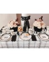 6 stk Papptallerkener 18 cm Hello 30
