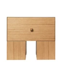 Ferm Living Kuben nattbord 1x1   Naturlig eikefiner