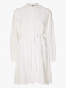 Selected Femme Tatiana Long Sleeve Short Embr Dress Hvit 44