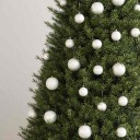 vidaXL Julekulesett 100 deler hvit