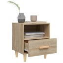 vidaXL Nattbord sonoma eik 40x35x47 cm