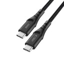 Tech-Protect Ultraboost UB11T USB-C / USB-C PD 100 W / QC3.0-kabel 200 cm – svart