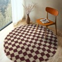 Runde tepper   Elsey Natural Cotton Shaggy beige/brun Størrelse: Ø 200 cm