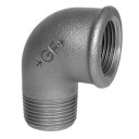 Galvanisert vinkel med muffe/nippel 3/4" - 90 grader