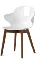 Calligaris Saint Tropez stol smoke / hvit