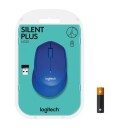 Logitech M330 Silent Plus Trådløs Optisk Mus 1000 DPI Blå