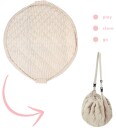 Play&Go Lekematte Ø120 cm Soft Organic Striper Blue Play&Go OneSize Lekematte Beige Blå