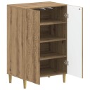 vidaXL Sko Skap DELFT 59,5 x 39,5 x 90 cm Konstruert tre Artisan eik