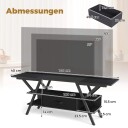 TV stativ for 65 tommers TV er med LED lys og oppbevaring