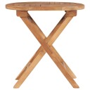 vidaXL Sammenleggbart hagebord 60 cm heltre teak