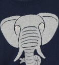 DYR Cph Genser   Dyractic Cotton Genser   Dk Navy Elephant   DYR   3 år (98)   Genser   Blå
