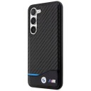 BMW Lær-Karbon Mobildeksel til Samsung Galaxy S23+ Svart