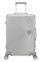 American Tourister Soundbox koffert - Aluminium, 77 cm - S??lv