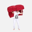 Twin Couch Modulsofa Wildberry Deluxe Rød